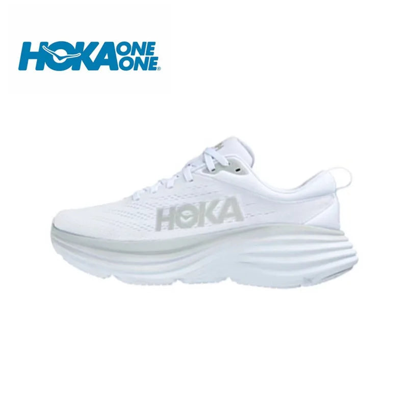 HOKA Sport-Laufschuhe Bondi 8, atmungsaktiv, rutschfest, dämpfend, Straßenlaufschuhe, Herren, Sportschuhe, Lifestyle, Outdoor-Sneaker, Damen