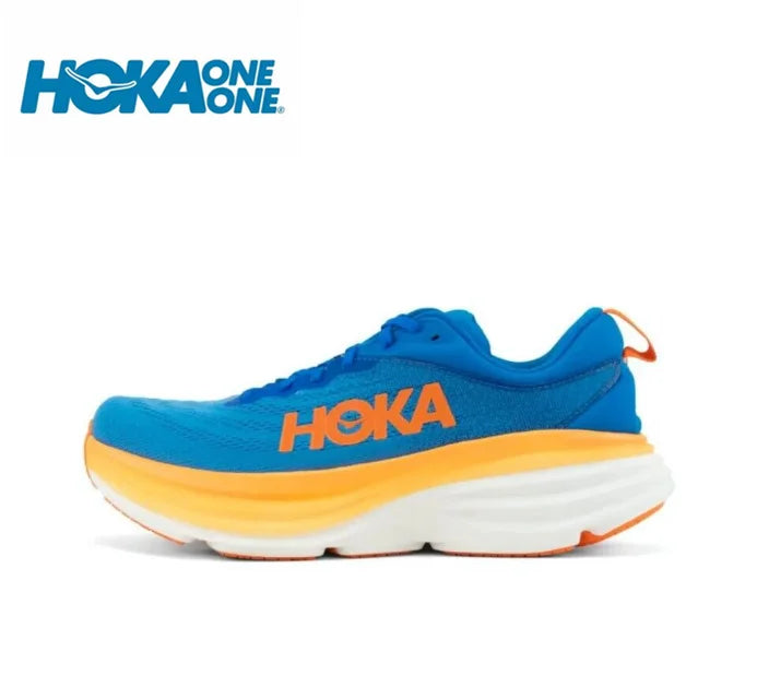 HOKA Sport-Laufschuhe Bondi 8, atmungsaktiv, rutschfest, dämpfend, Straßenlaufschuhe, Herren, Sportschuhe, Lifestyle, Outdoor-Sneaker, Damen