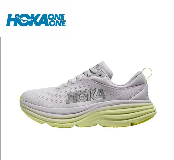 HOKA Sport-Laufschuhe Bondi 8, atmungsaktiv, rutschfest, dämpfend, Straßenlaufschuhe, Herren, Sportschuhe, Lifestyle, Outdoor-Sneaker, Damen
