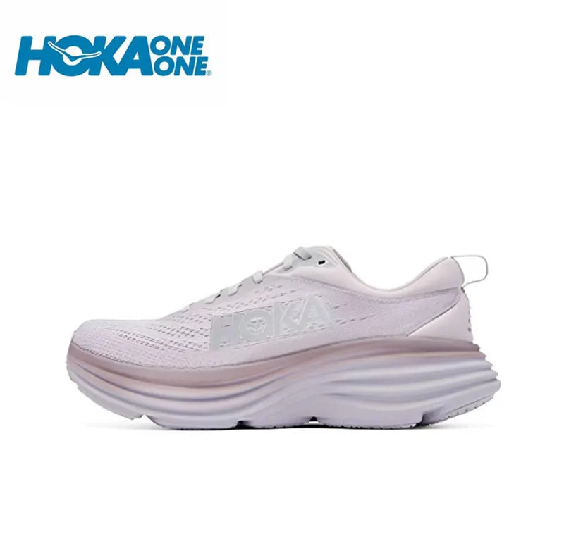 HOKA Sport-Laufschuhe Bondi 8, atmungsaktiv, rutschfest, dämpfend, Straßenlaufschuhe, Herren, Sportschuhe, Lifestyle, Outdoor-Sneaker, Damen