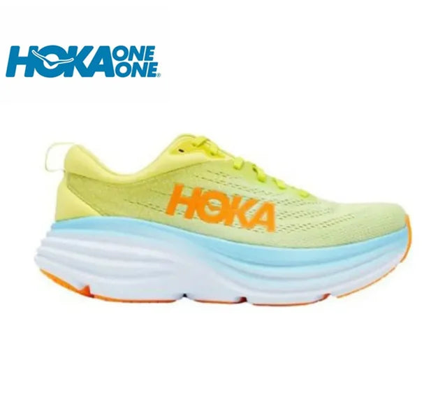 HOKA Sport-Laufschuhe Bondi 8, atmungsaktiv, rutschfest, dämpfend, Straßenlaufschuhe, Herren, Sportschuhe, Lifestyle, Outdoor-Sneaker, Damen